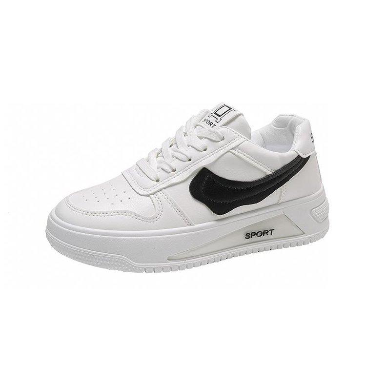 Casual Shoes Women's 2025 Autumn New Rubber Soft Sole Fashion Solid Color Muffin Sole Sports Little White Shoes Foreign Trade Mixed Batch