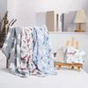 Cartoon Print Baby Swaddle Blanket Cotton Baby Stroller Cover Baby Wrap Sleeping Bag  Infant Bath