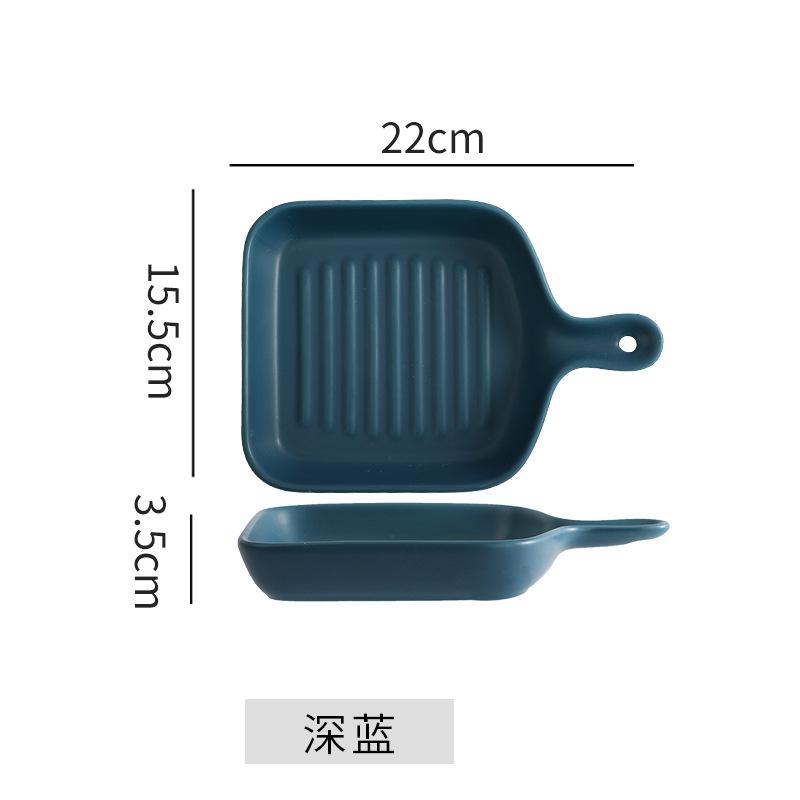 Plates Creative Internet Celebrity Plates Vegetable Plates Household Nordic Tableware Breakfast Plates Baking Bowls Oven Special Baking Trays