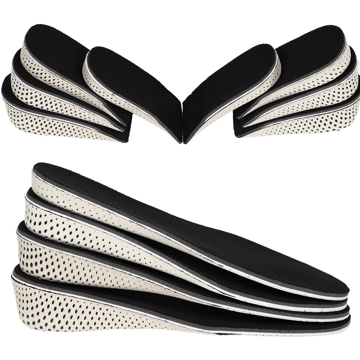 

Стельки Science Secret для увеличения роста для мужчин и Стельки Тип 2 см Набор стелек, 5 см, 4 см, 3 см, 2 см, Женские, Унисекс, (Полный каблук (Мужские и женские),