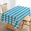 Blue Bavarian Flag Check Oktoberfest Rectangle Tablecloth for Table Decor Reusable Kitchen Dining Tablecloth Party Decor
