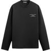 Letter Print Comfortable Loose Fit Long Sleeve Sweatshirt Men Sweatshirt Black 4442355-800
