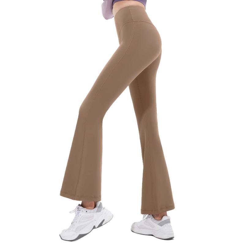 Peach Trend Women's High Waist Flare Yoga Pants - Hip Lifting, Slimming, Nine-Point Pilates Fitness Pants