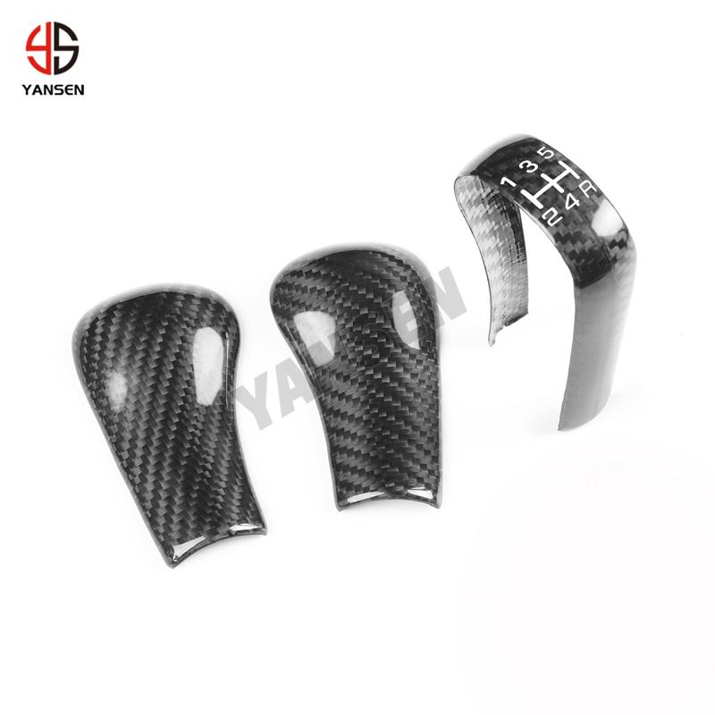 For Nissan GTR R34 1999-2002 R33 1994-1999 R32 1989-1994 Accessories Carbon Fiber Interior Gears Head Shift Cover Trim Sticker