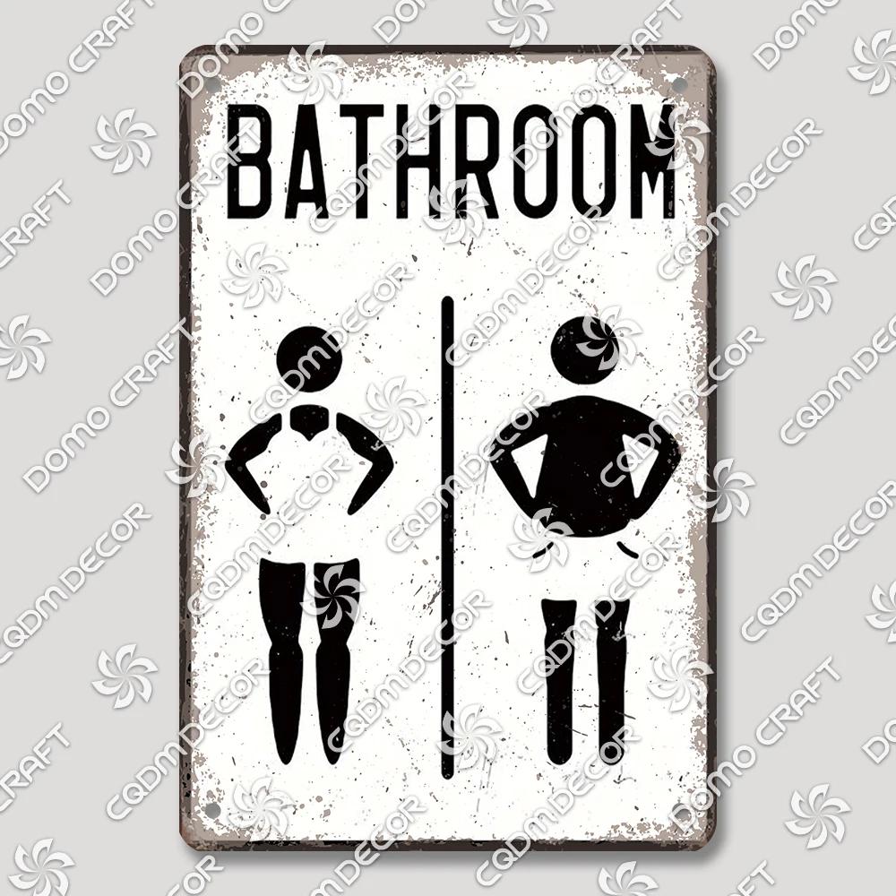 Vintage Retro Metal Tin Signs  Cute Owl Pig Cat and Funny WC Posters for Bathroom Mall BBQ Cafe Bar Pub Wall Decor