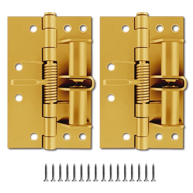 2pcs Spring Hinges for Securely and Convenient Door Closures with 90 Degree Positioning Feature Elegant Color Designs