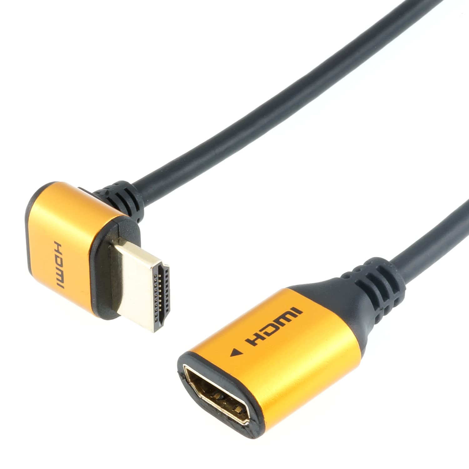

Удлинительный кабель HDMI Horlick L-типа 90 градусов 15 см Золотой HLFM015-583GD
