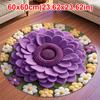 Special-shaped Flower Carpet Non-slip Soft Peony Floor Mat Absorbent 40x40cm/60x60cm Blanket for Living Room Tea Table Bedside