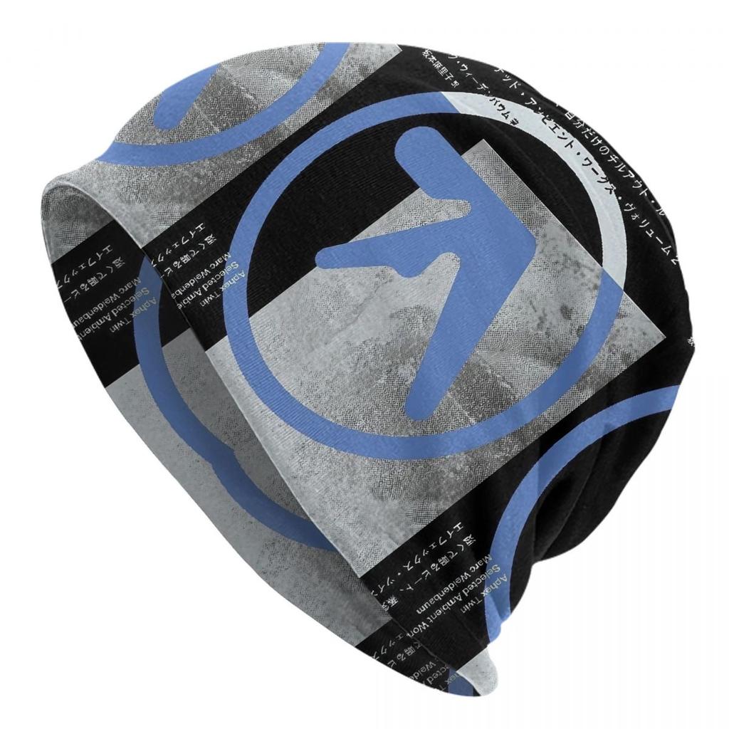 Punk Zwillinge Mütze Hut Herbst Winter Outdoor Totenkopf Mützen Beanie Hut Elektronische Musik für Unisex Damen Sommer Thermisch Elastische Kappe