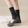 Japanese Style Long High Quality Warm Fuzzy Thick Socks Winter Women Leg Warmers Fashion Plain New Trend Knee High Woman Socks