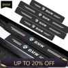 4Pcs Carbon Fiber Car Door Sill Protection Sticker Anti-scratch Refit Sticker For M E34 E36 E60 E90 E46 E39 E70 F10 F20 F30