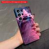 2DFlat Samsung Phone Case Pink Galaxy Cat Phone Case Applicable To Galaxy S23 S24 S25ULTRA S26 A12 A14 A15 A16 A54 A55
