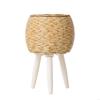 Practical Miniature Garden Accessories Flower Pot Container Holder Combining Functionality And Stylish Woven Appearance 55KF