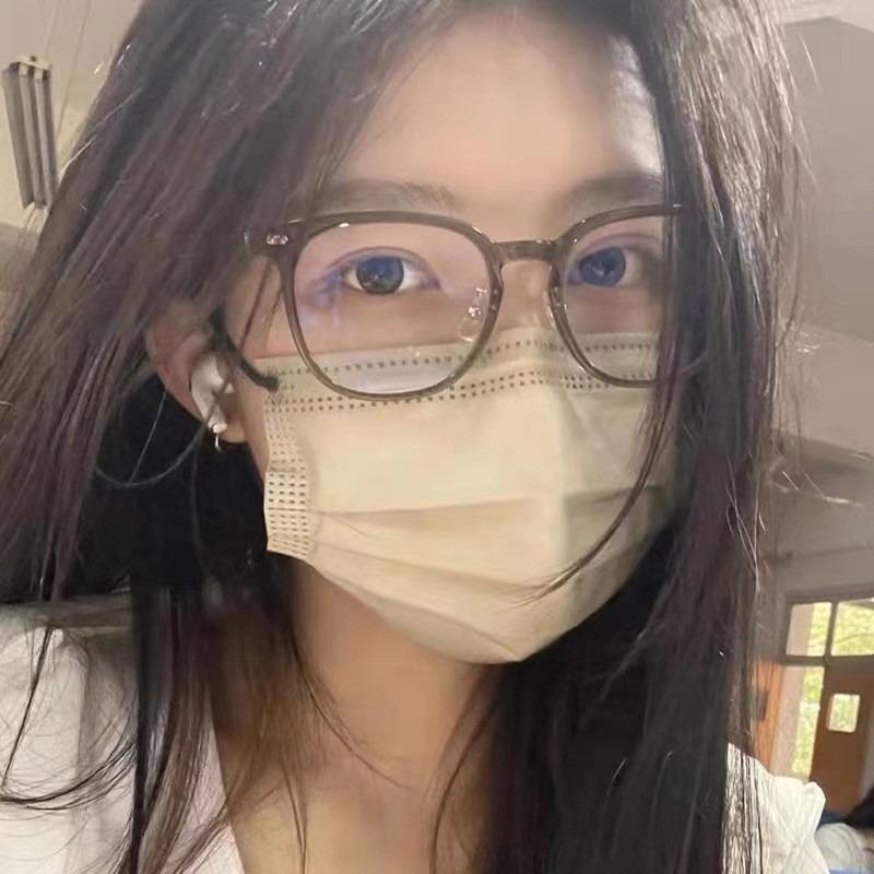 Fashion Anti Blue Light Glasses Round Frame Blue Light Blocking Eyewear Unisex Retro Light Ultra-Light Lenses Glasses Eyeglasses