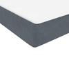 Box Spring Bed with Mattress Dark Gray 160x210 cm Velvet