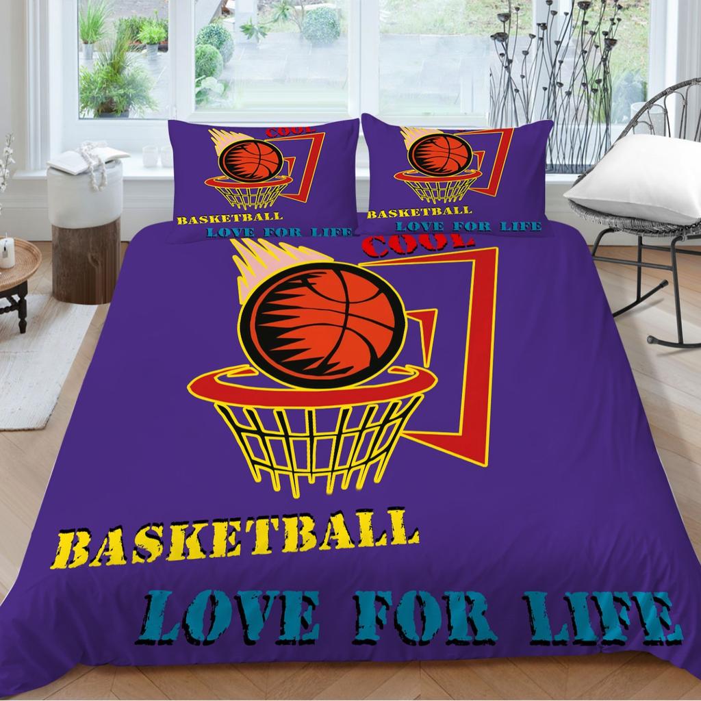 Basketball Series Bedding Two Or Three-Piece Sports Wind Polyester 3D Digital Printing