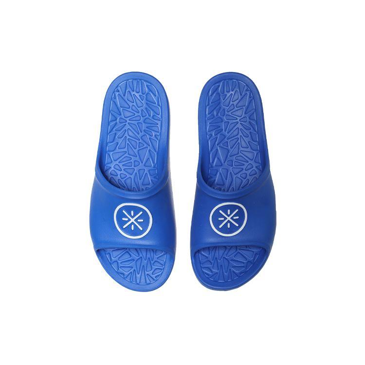 Li Ning Wade Slide Lightweight Shock Absorbing Breathable Rubber Sole EVA Silent Slide Sandals Men Sandals Blue ABTL001-1