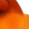Excellent HERMES Coin case Calvi duo Card Case Orange Epsom Leather Women Used