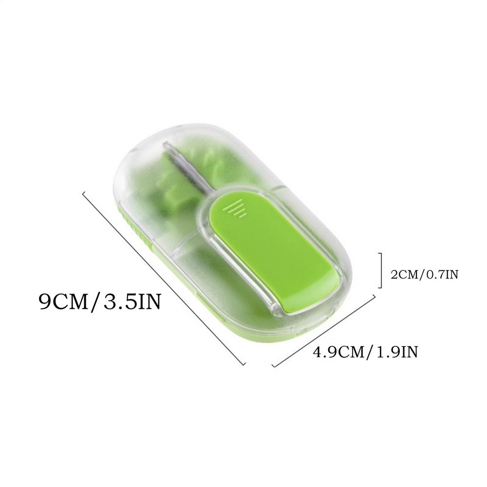 small Pill Cutter Case Reusable Pill Grinder Portable Medicine Storage Box Portable Tablet Organizers Medicine Storage Box