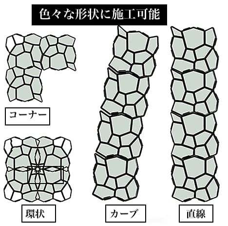 fieldlabo Gardening Mold for Concrete and Mortar - DIY Self-Build Brick Pattern for Sidewalks, Stepping Stones, Cobblestones, and Paving Stones (Set o
