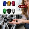 4Pcs Car Tire Valve Caps Metal Tyre Air Stems Cover For Tesla K Model 3 Y S X Roadster Model 3 S X Y 2022 Invader Coil Mod WYE K80