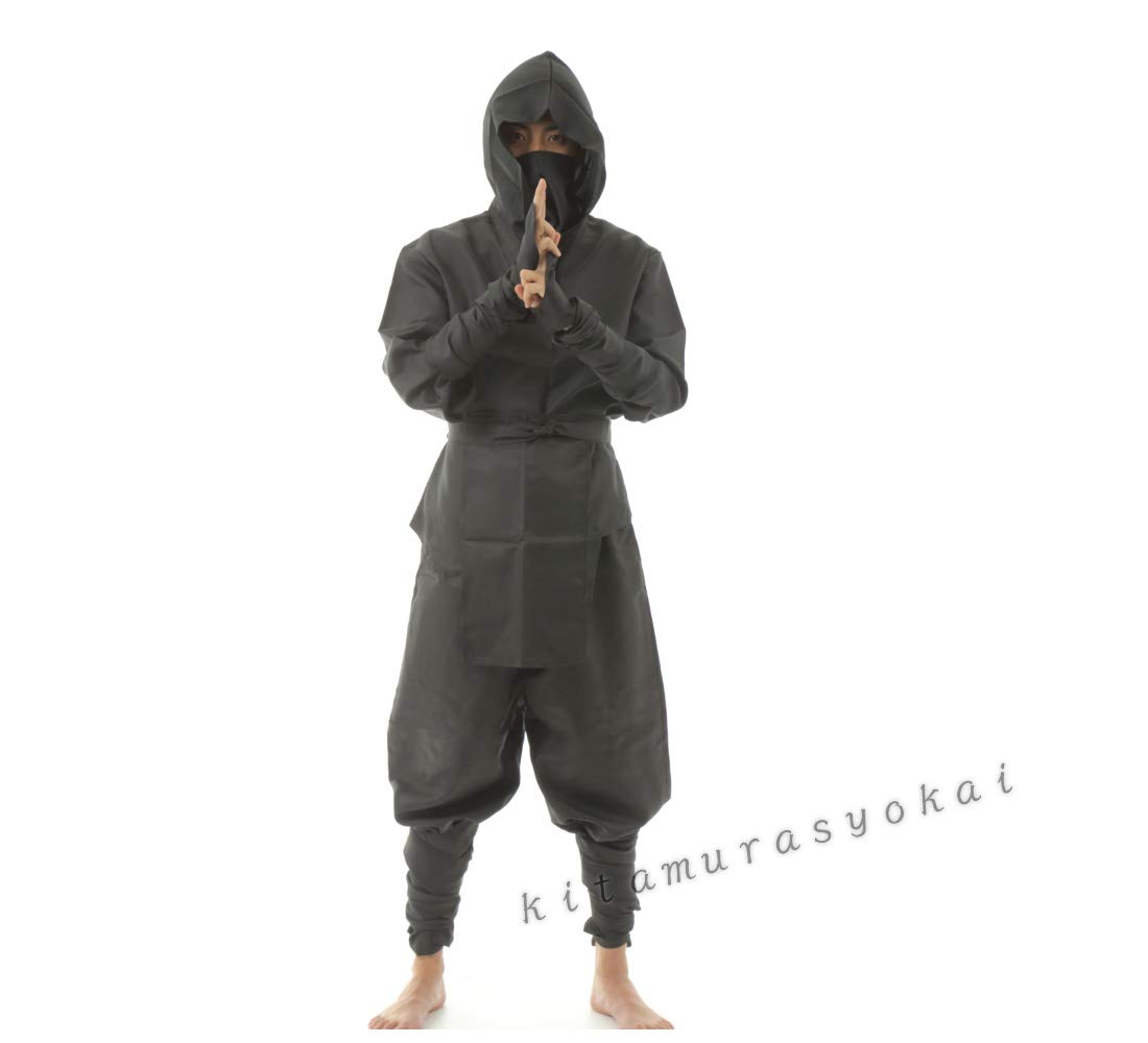 

Костюм ниндзя для косплея от Kitamurasyokai для исторических и театральных драм, мероприятий, (XL) чёрный