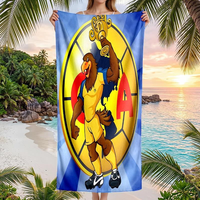Club Amrica Fashion Beach Towel: Ideal for Summer Adventures Soft, absorbent and quick drying suitable for swimming and bathing