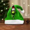 Plush Christmas Hat - Soft Fuzzy Winter Santa Hat for Holiday Parties