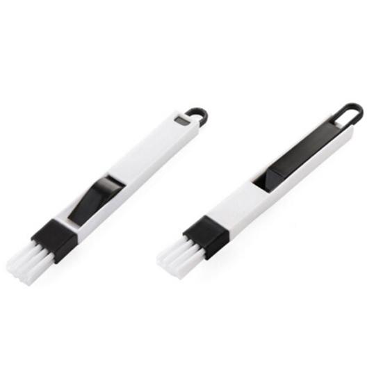 2-in-1 Window Keyboard Drawer Gap Slit Groove Cleaning Brush with Small Dustpan