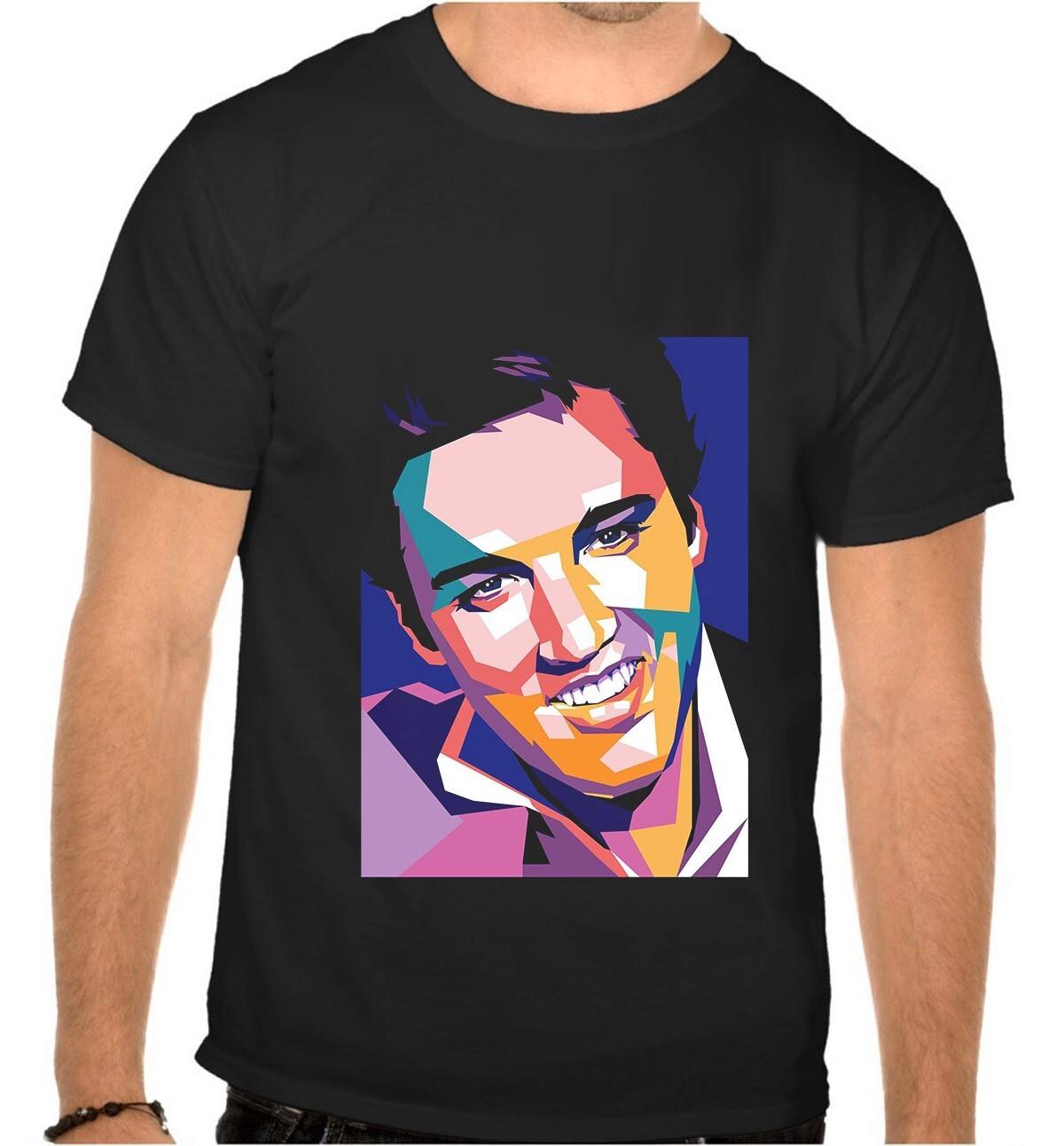 Elvis Presley Rock  n Rolls Rock Music BLACK T-shirt 1153 S