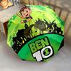 Ben 10  pattern, automatic folding umbrella, portable and foldable design, 8 ribs, a Christmas or birthday gift.