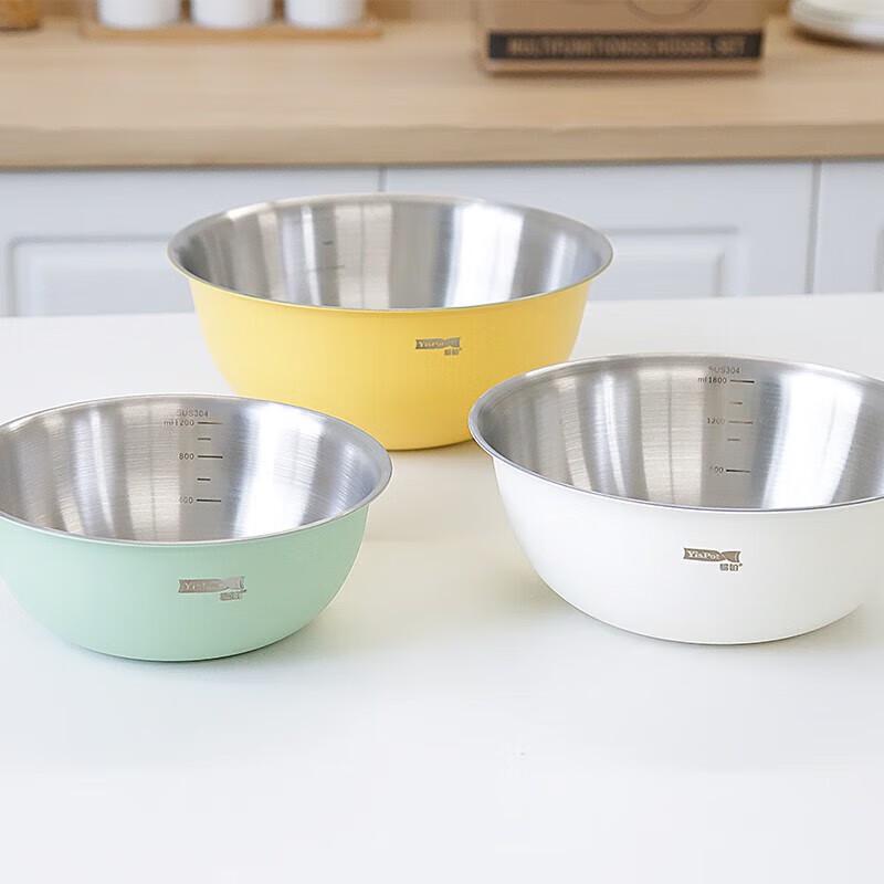Yibo Ullens 3-Piece Stainless Steel Mixing Bowl Set