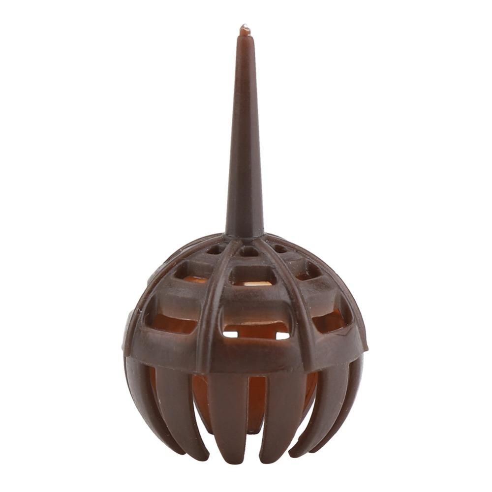 100PCS Spherical Shape Fertilizer Basket Box Brown Plastic Fertilizer Basket