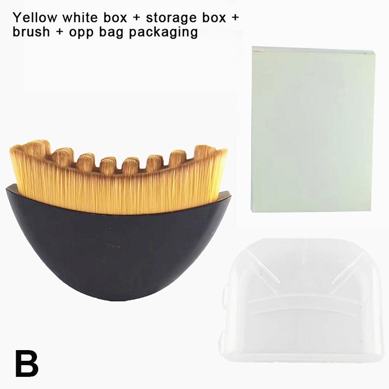 Portable Dry Facial Brush Soft Bristles Contoured Lymphatic Massage Tool Face Sculpting Device Home Spa Gentle Exfoliation Brush