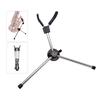 Foldable Saxophone Stand Portable Alto Sax Metal Floor Stand Holder Aluminum Alloy with Carry Bag