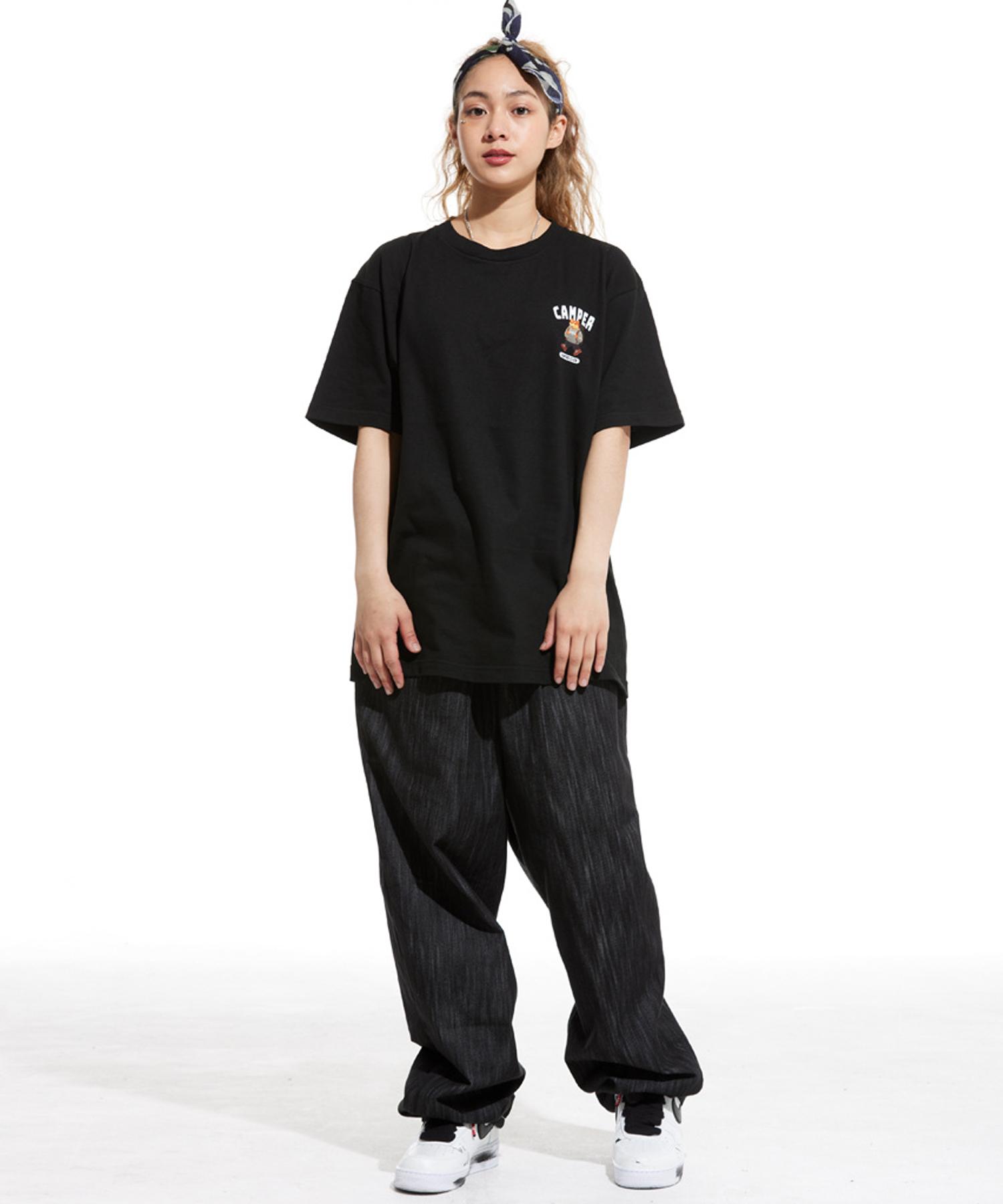 Cream Soda Lab Lab Camping Club Small Logo Short Sleeve T-Shirt Black L