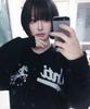 Untitled Seoul Unicorn Varsity Emblem Sweat Jacket Black