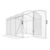 Tunnel Greenhouse, Walk-In, Transparent Film, Galvanized Steel Frame, 3 x 2 x 2m