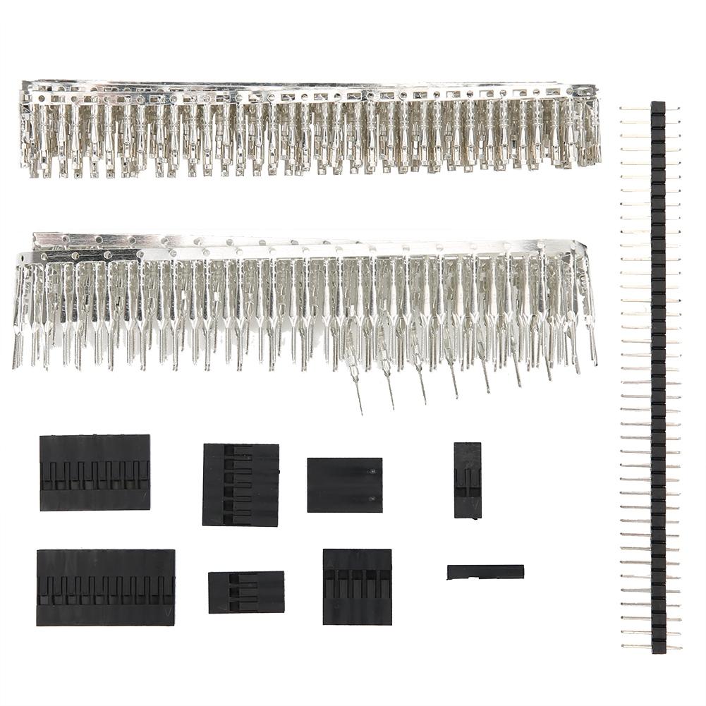 1450 Stück 2,54 mm Elektronischer Stecker Buchse Leiterplattenstecker-Set Industriezubehör