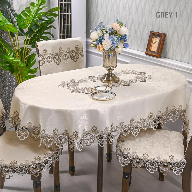 Tovaglia Battilo Ovale Pizzo Ricamato Macramè Copritavolo per Tavolo da Pranzo Tavolino da Caffè Decorazioni per Matrimonio Festa in Cucina