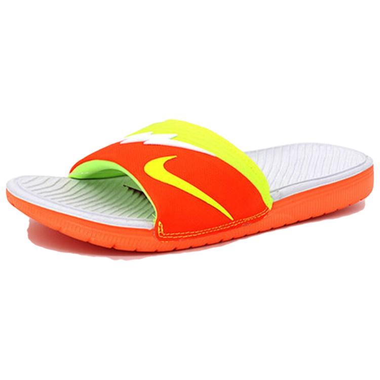Nike Solarsoft KD Slide 2 Total Orange Volt Męskie Klapki Białe 704812-810