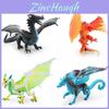 Pvc Dragon Figurine Western Mythology Models Ice Dragon Steel Dragon Desktop Decor