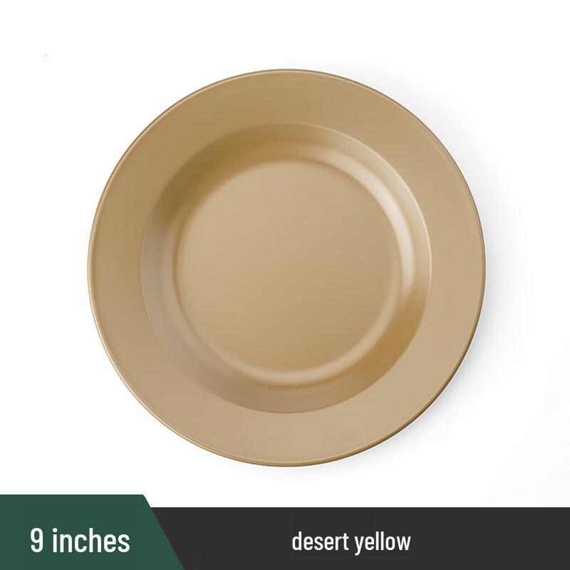 Retro 304 Stainless Steel Camping Plate 9 inch