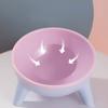 Multifunctional Round Tripod Pet Bowl Contrast Color Cat Dog Anti Overturn Water Bowls Stable Stand Easy Cleaning Pet Supplies