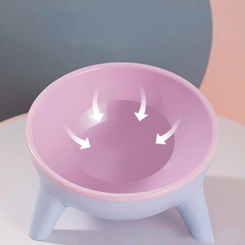 Multifunkční kulatý stativ Miska pro domácí mazlíčky Kontrastní barva Kočka Pes Misky na vodu proti převrácení Stabilní stojan Snadné čištění Potřeby pro domácí mazlíčky