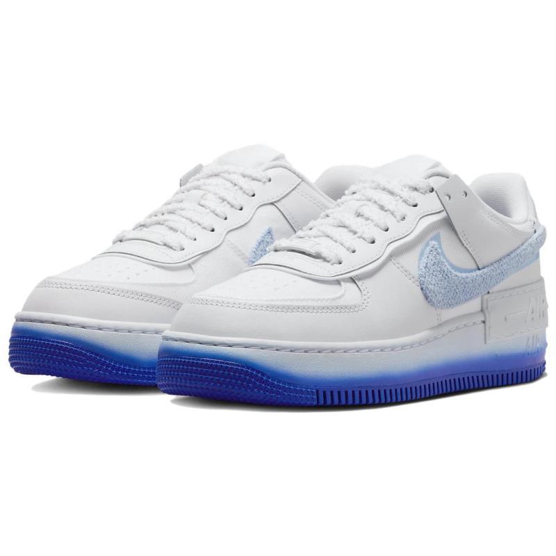 Nike Air Force 1 Low Shadow Chenille Swoosh Blue Tint Women's Sneakers FJ4567-100