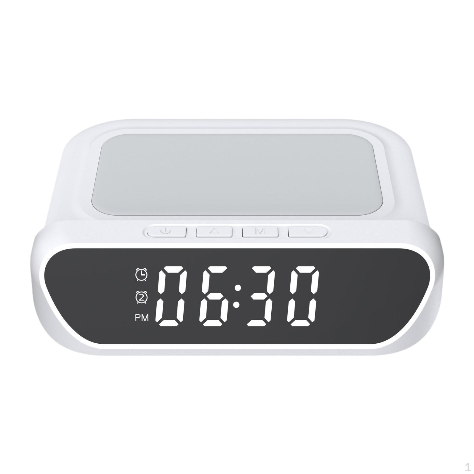 

Зарядный будильник с кабелем 1 м для дома и офиса белый