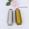 1/2Pcs Manual Bright Silk Gold Thread Silver Thread Computer Embroidery Cross Silk Thread Diy Tassels For Weaving Supply