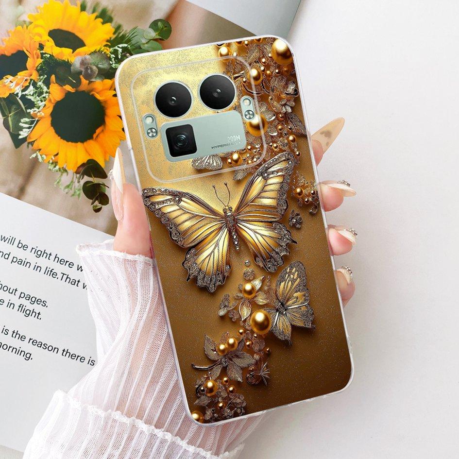 For Realme GT8 Pro 2025 Case RMX5210 Popular Flower Bowknot Soft Slim Silicone Back Cover For Realme GT 8 GT8 RealmeGT8 5G Coque