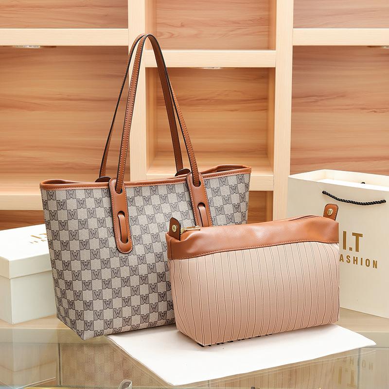 

Премиальная большая сумка на одно плечо женская новая большая сумка-тоут для通勤, универсальная, из мягкой кожи, сумка для мамы и ребенка